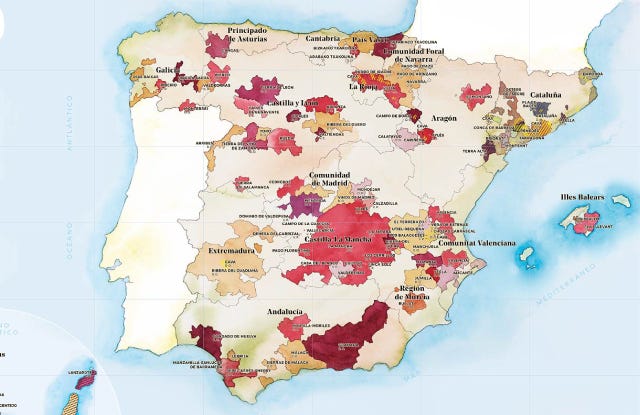 Cuantas denominaciones de vino hay en España