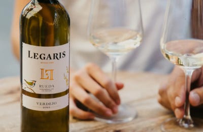 Vino verdejo blanco legaris