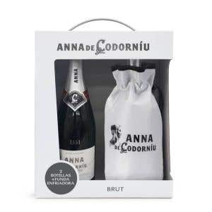 Estuche 2 Anna de Codorníu Brut + Funda enfriadora