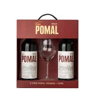 Pack 2 Viña Pomal Crianza + Copa