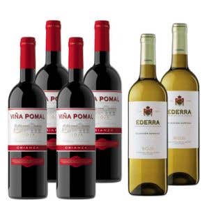 4 Viña Pomal Crianza + 2 Ederra Gratis