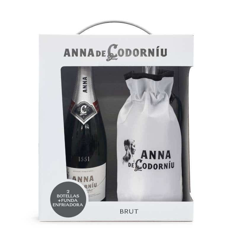 Estuche 2 Anna de Codorníu Brut + Funda enfriadora