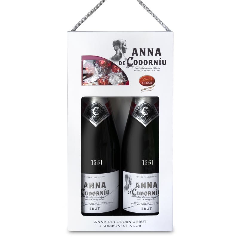 2 Anna Brut + 1 box of Lindor chocolates Case