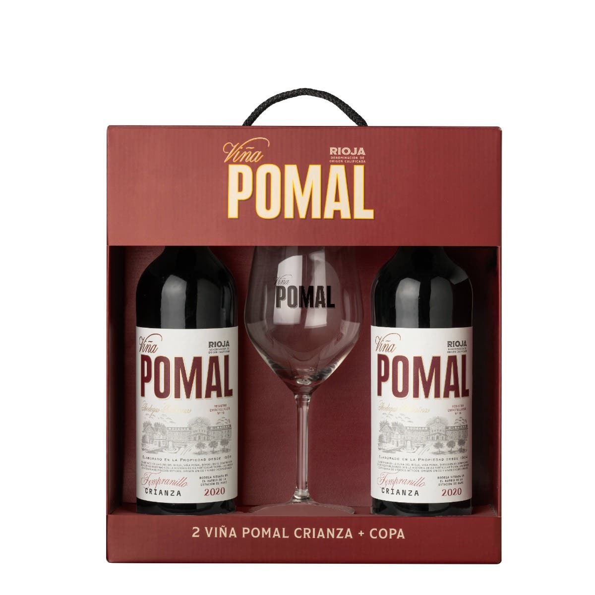 Pack 2 Viña Pomal Crianza + Copa