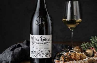 Botella vino blanco Rioja
